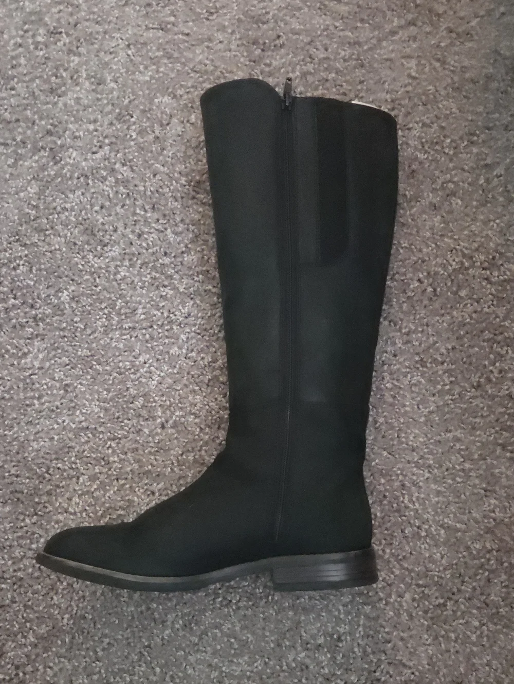 Clarks Black Knee-High Buckle Riding Boots - Women